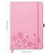 Qefuna Notebook Journal for Women,A5 Hardcover Leather Journaling Notebooks for Work,200 Pages Travel Journal for Women Men with Pen Holder and Ribbon,5.78