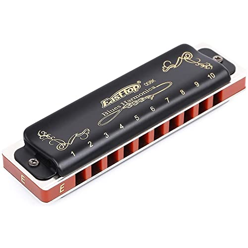 Harmonica Diatonic harmonica 10 trous Blues harpe bouche orgue c a professional instrument clavier couleur noir - Les Beatles, Paul McCartney, John Lennon, RIngo Starr, George Harrison Harmonica Diatonic harmonica 10 trous Blues harpe bouche orgue c a professional instrument clavier couleur noir – Image 3