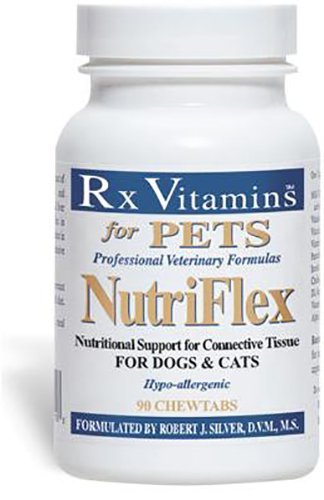 Rx Vitamins for Pets Nutriflex for Dogs & Cats - Veterinary Formula to Support Connective Tissue - Anti-Inflammatory Support - 90 Chewtabs