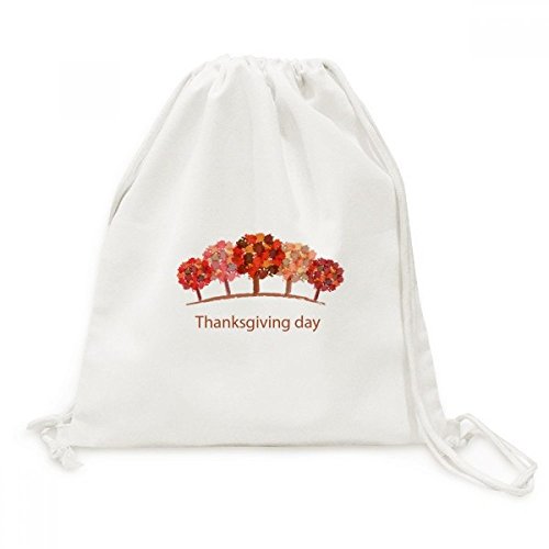 Sac cordon arbre rouge aquarelle DIYthinker cadeau idéal de voyage