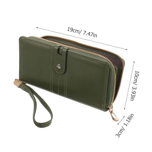 VALICLUD Women Compact Leather Wallet Travel Purse for Ladies Fashionable Design Lightweight and Portable Suitable for Various Occasions Material2