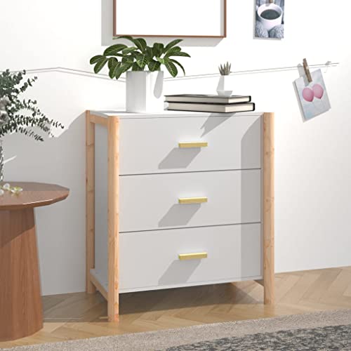 Aparador blanco para salón y pasillo moderno con patas de madera 3