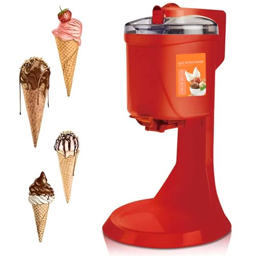 Macchina Per Gelato Soft, 1 litro, 220V, Macchina Per Gelato Domestico, Macchine Per Gelato Allo Yogurt, Per La Cucina Domestica Fai Da Te Veloce,Red