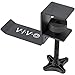 VIVO Black Metal Clamp-on Headphone Holder | Under Desk Mount Headset Hook Clip with Adjustable Clamp (MOUNT-HDPH01)