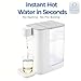Instant Hot Water Dispenser, 2000w Countertop Electric Water Boiling with Adjustable 5 Temperatures & 2 Water Volumes,102oz Removable Water Tank, Ideal for Home Office Kitchen