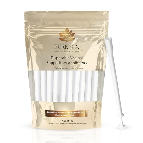 PureLux Disposable Personal Care Applicators 10 Count BPA-Free Individually Wrapped Size 000 Compatible