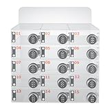 Blisiour 15 Slots Cell Phone Locker Box, Clear Acrylic Cell Phone Storage Locker with Combination Locks, Wall-Mounted Locking Cell Phone Storage Cabinet for Classroom Offices School Employees