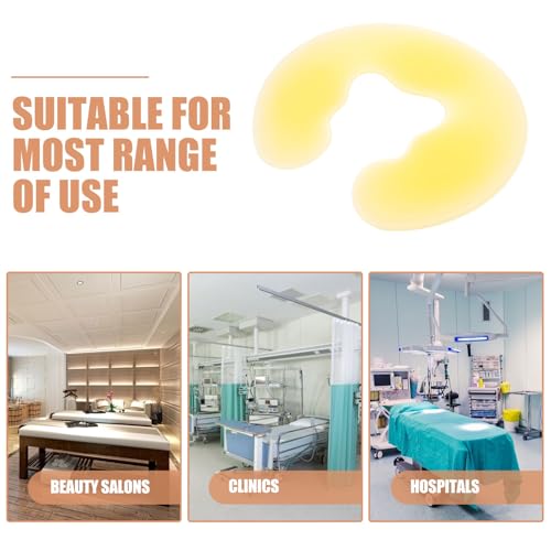 Oreiller en silicone jaune de U pour spa et hôpitaux - 3