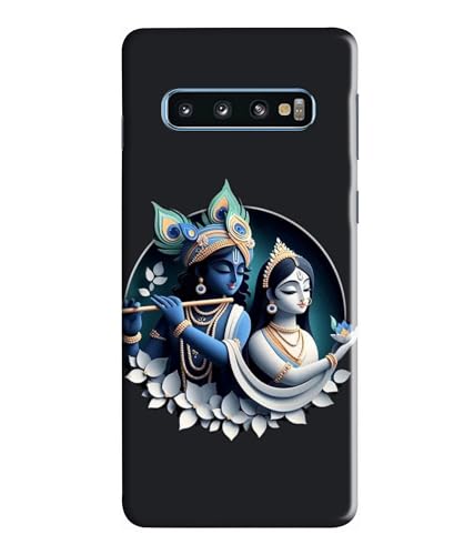 Image of Lord Radha Krishna Printed Hard Back Case Cover Compatible for Samsung Galaxy S10 (Multicolor) - D1666