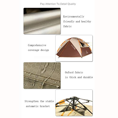 Carpa GeRRiT automática para 3-4 personas resistente a tormentas miniatura 6