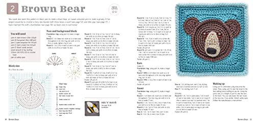 Animal Granny Squares: 40 Cute Crochet Blocks to Make Into Decorations, Homewares, Blankets and More