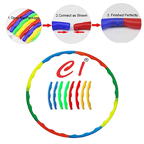 Image of C I Hula Hoop, Exercise Ring for Fitness for Boys, Girls, Kids and Adults (Multi Color) | Fitness Hoops | Equipments | Yoga (Sports, Fitness & Outdoors) | Gym Sets | Hula Hoop for Kids