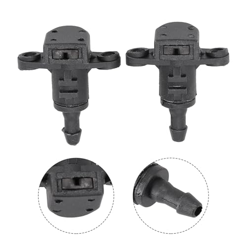 MoSundi Paire de gicleurs de lave-glace compatibles avec Kia Ceed Mk2 2012-2018, Pro Ceed Mk2, Picanto Mk2 2011-2017, Rio Mk3 2011-2017, Noir
