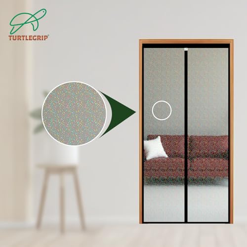 Image of Turtlegrip Thermal Door Screen | Magnetic AC Curtain | Translucent Glitter Finish | Dust & Insect Protection | (205x100 cm) | Non-Customizable