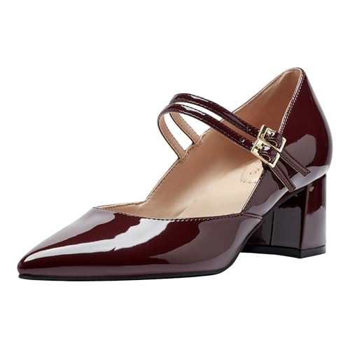 Bandolino Women's Smith Pump, Dark Red Patent 600, 8