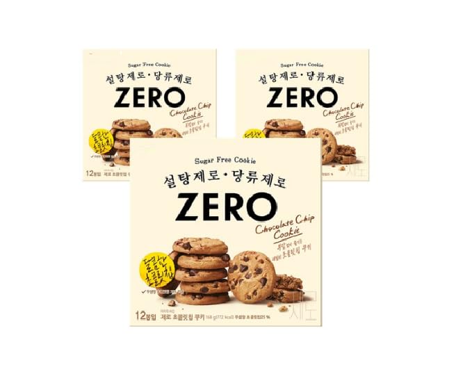 Amazon.co.jp: 【韓国お菓子】ロッテ ゼロ チョコチップクッキー