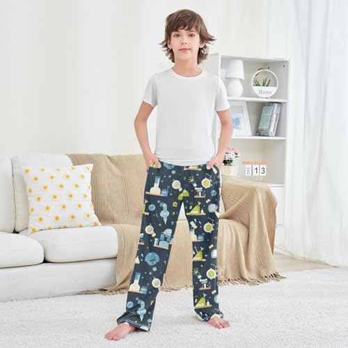 Boys' Pants Science Star Dot Long Bottoms Jogger Pants Elastic Waist Trousers with Pockets S-XL3