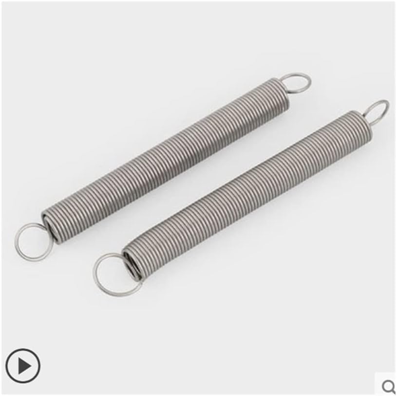 Dual Hook Tension Spring,Extension Spring, 5pcs Stainless Steel Tension Spring with Hook Extension Spring(6mm-0.7mm,50mm)