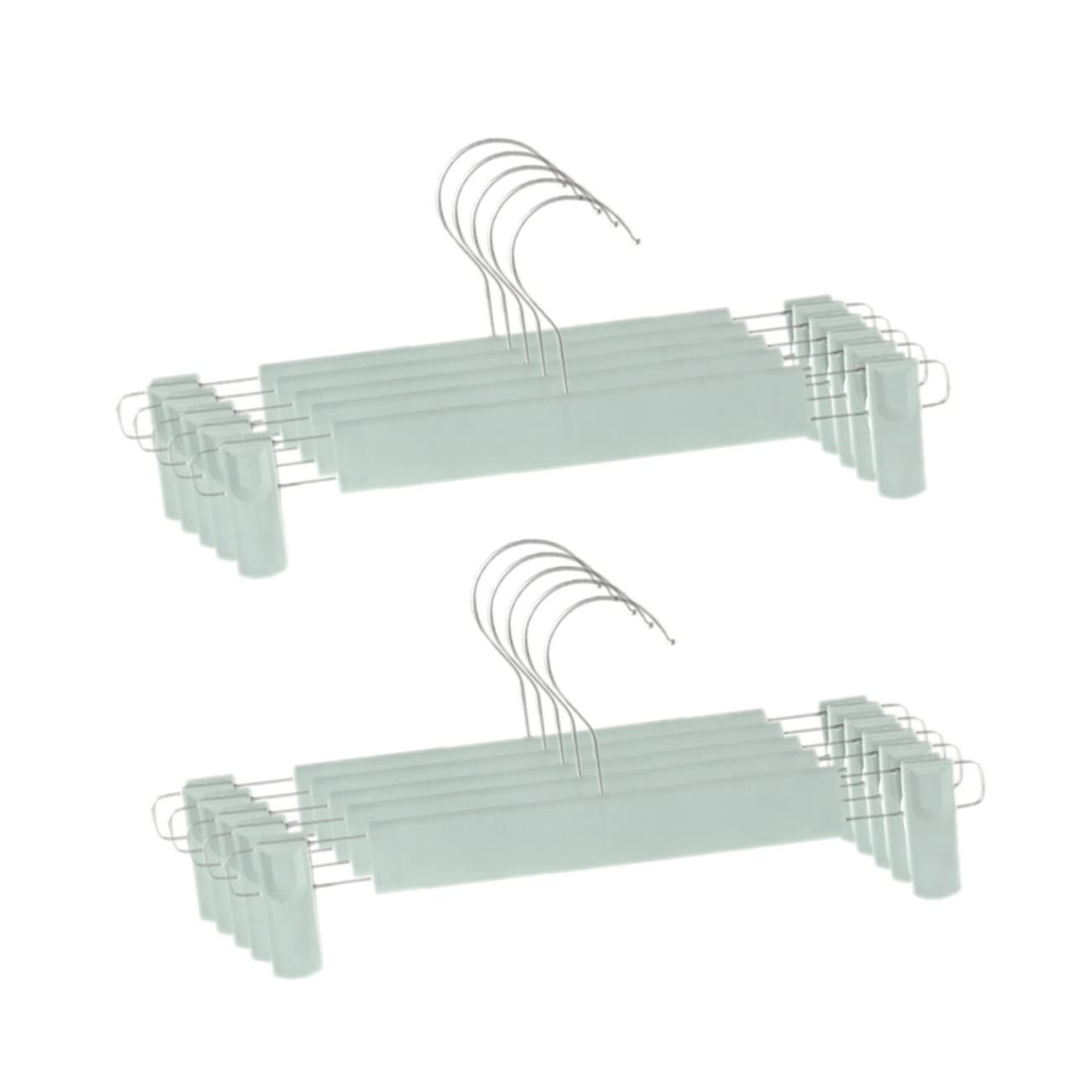 Cabilock Adjustable Pants Clips 10/Pack Heavy Duty Non-Slip for Drying Racks Clothing Shops