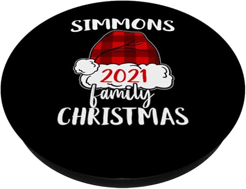 Miniatura 2 de Christmas 2021 Simmons matching pajama Santa Hat PopSockets Swappable PopGrip