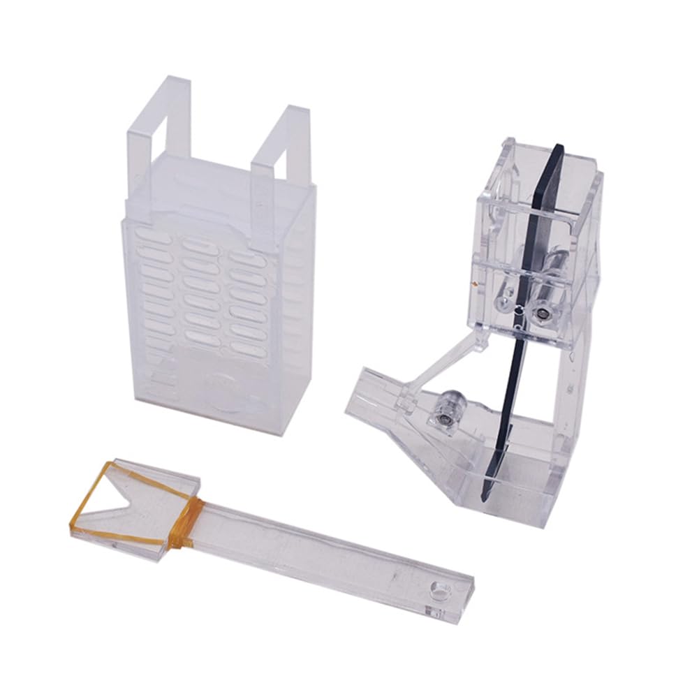 pofaa Beekeeping Varroa Control Tools Bee Queen Cage -Varoa Brood Breaks Control Varroa Beehive Supplies