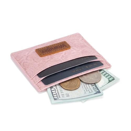 Image of Montana West X Wrangler Credit Card Holder for Women Rfid Blocking Ultra Slim Credit Card Wallet Gift for Girls Ladies Female