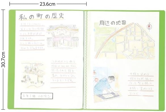 （まとめ）クリアブックB 厚 A4 20ポケット グリーン【&times;20セット】 top1-ds-2344176 [独自簡易包装]