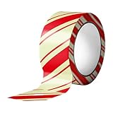 Keyubria Weihnachts Warnband - 5 Meter Nachleuchtende Saisonale Dekoration - Klebendes Festliches Markierungsband - Für Hausbesitzer Party-Organisatoren DIY-Enthusiasten Schule Garten Park Hof
