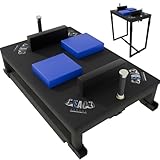 Foldable Arm Wrestling Table – Heavy-Duty Professional Battle Table for Competition & Training, 14-Gauge Steel Frame, EPE Padding, Portable for Home Gym, Club & Outdoor Events