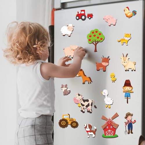 Naozinebi NB0648 Farm Animal Fridge Magnets Cute Farm Refrigerator Magnets Set Removable And Reusable Magnets thumb #3
