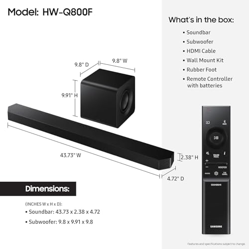 Home Theater Soundbar with Subwoofer