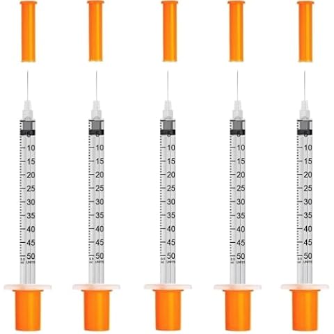 1/2ml 29Gauge 1/2inch(13mm) Disposable Dispensing Lab Supplies Individually Sealed Packaging, 20 Pack Cover