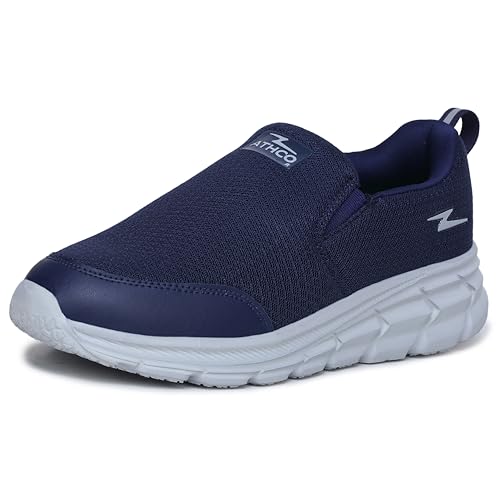 Image of ATHCO Mens Oxyflo Walking Shoes for Man, Lightweight Breathable Comfort Slip-On Casual Shoes for Man with Memory Foam Insole, Lightweight, Comfort Walking Shoe for Men for All-Day Comfort