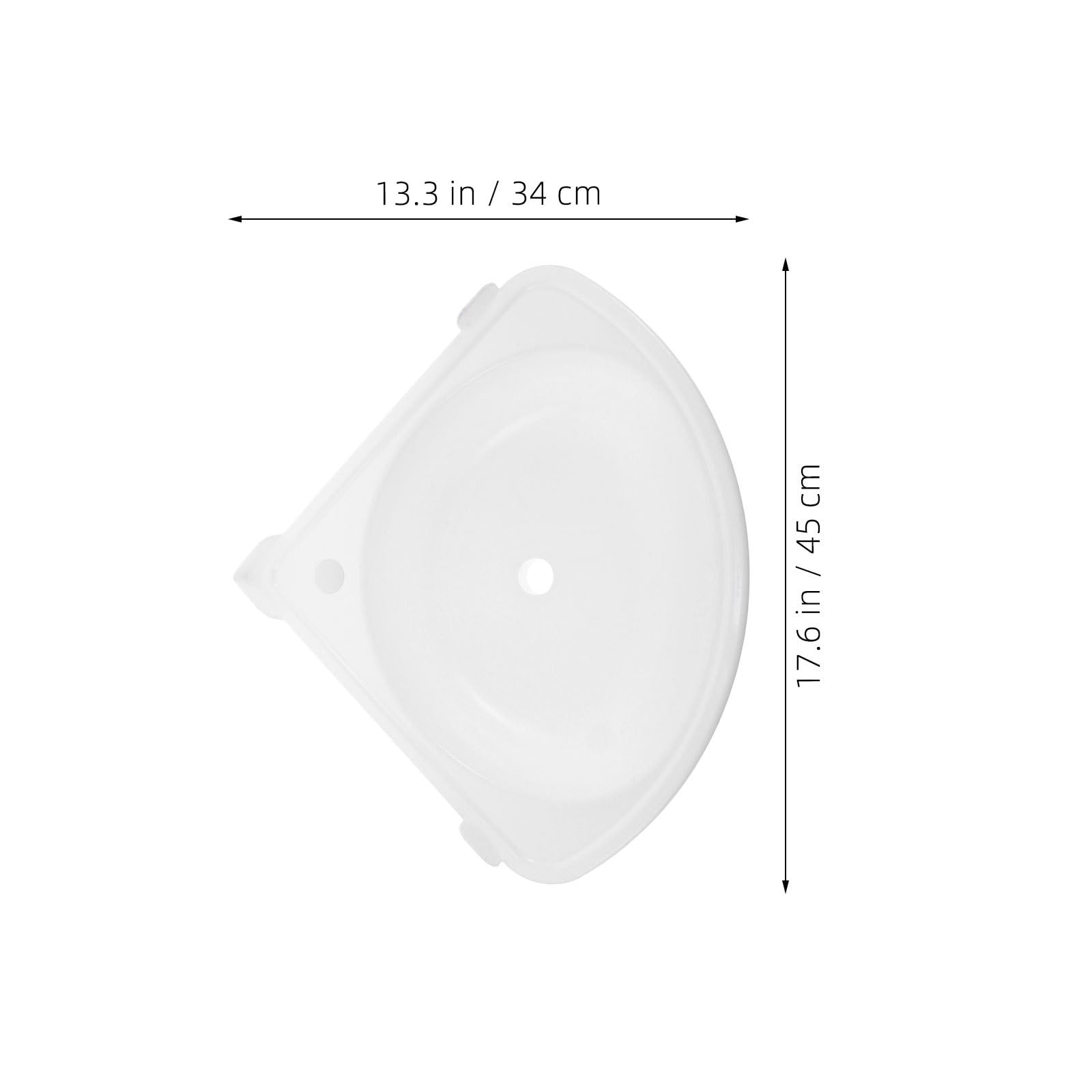Angoily 1 Juego de lavabo esquinero pequeño triangular de plástico para baño, montaje en pared, ideal para aseo, patio, lavadero, tocador o vestidor.
