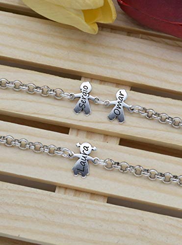 Pulsera Personalizada para Mamá o Abuela 41XrHjTJMUL. SL1000