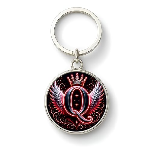Image of magical gifts MG | Premium Alphabet & Initial Metal Keychain for Bags & Keys | Double-Sided | Personalized Initial Charm Keyring | Heavy-Duty Metal | Perfect for Gifting & Daily Use