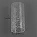 Eumyviv Cylinder Glass Shade Lamp Shade Clear Bubble Glass Lamp Shade, Light Fixture Replacement Globe or Cover with 1-5/8-inch (Bubble Cylinder with Open Both Ends)