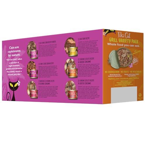 Tiki Cat Canned Cat King Kameham Variety Pack 2.8 Oz Case 12