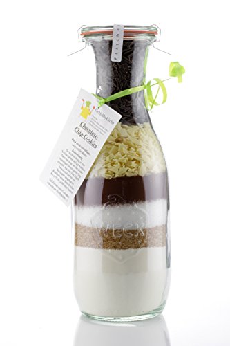 Chocolate-Chip-Cookies im dekorativem 530 ml Weckglas ideal als Geschenk Cover
