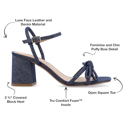 Journee Collection Womens Meryl Bow Block Heel2