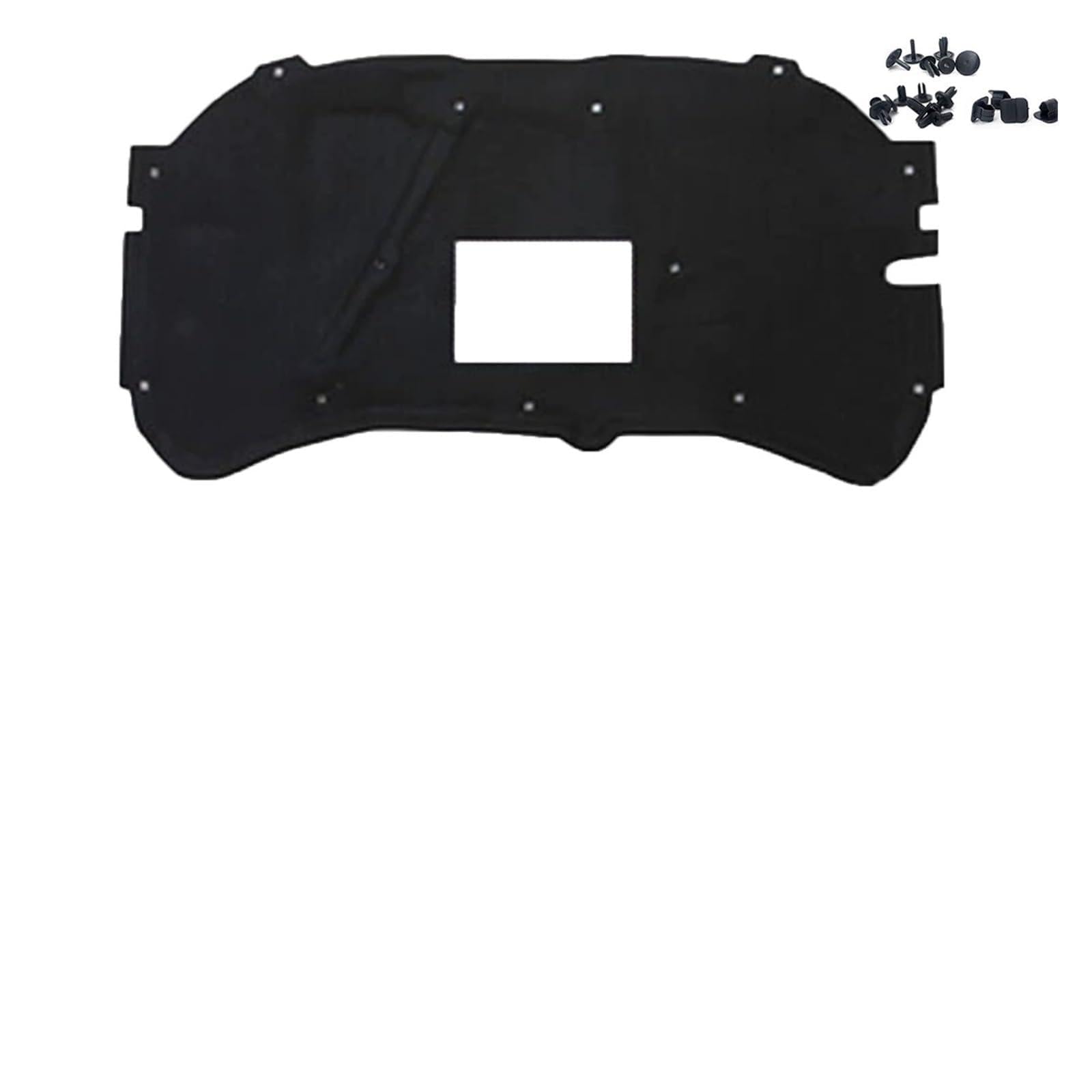 Front Engine Hood Insulation Pad Sound Heat Soundproof Mat Cover Foam Fireproof Compatible for VW Golf MK4 4 4.5 1J 1998-2006