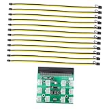 LOORGVEL Netzteil GPU Mining Adapter 6-Pin 8-Pin Kabel für Grafikkarten Stromversorgung Bergbaubedarf Zinnkupferleiter Einfache Bauweise Geeignet für Computerkomponenten