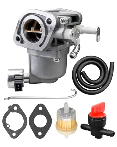 Image of Carburetor Fit for B&S 593200 G02826 44N877 Intek V-twin 24HP Engine Lawn Tractor Mower, Carb Tune Up Kit with Oil Filter