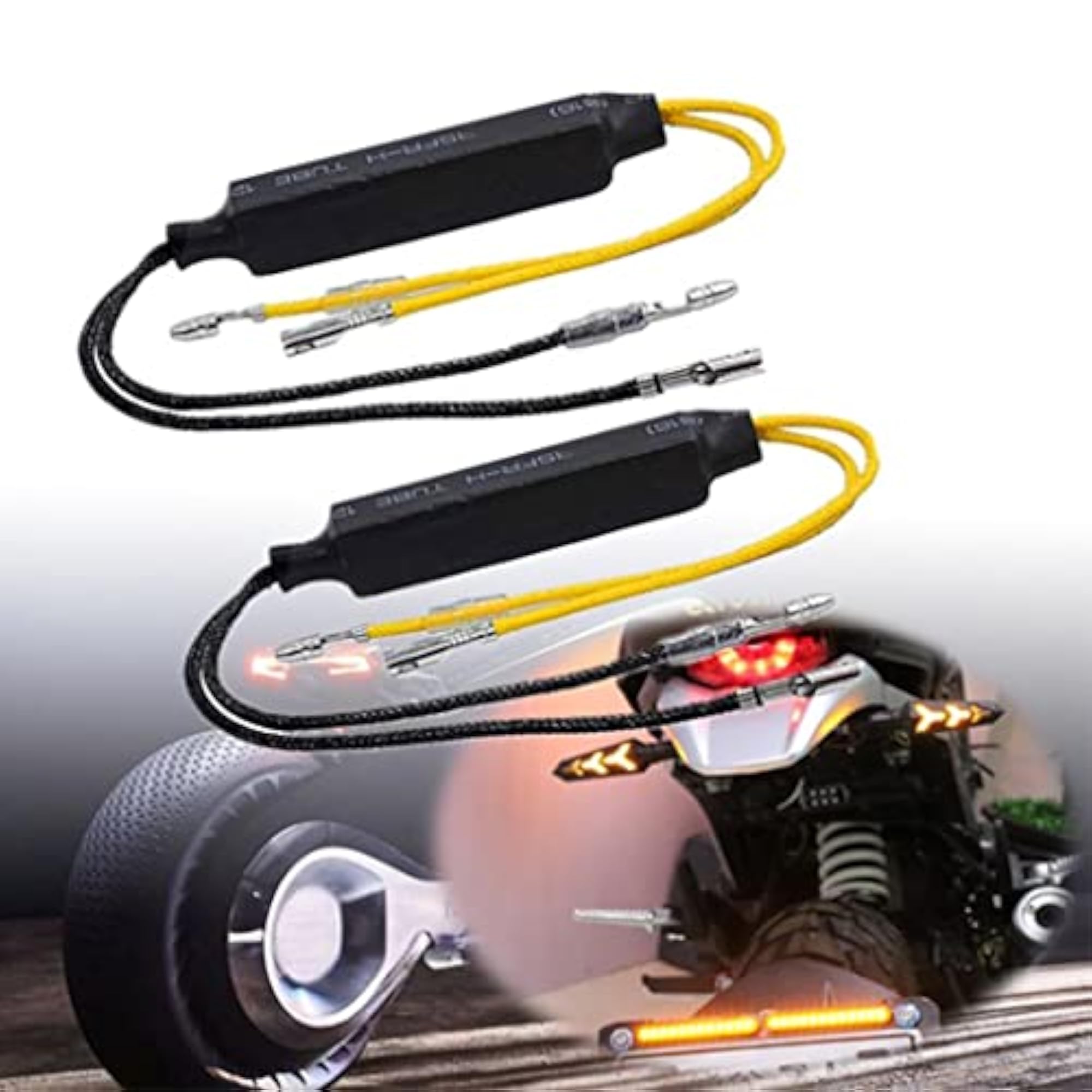 Motorcycle LED Bulb Relay Turn Signal Indicator Flasher Decoder Resistor