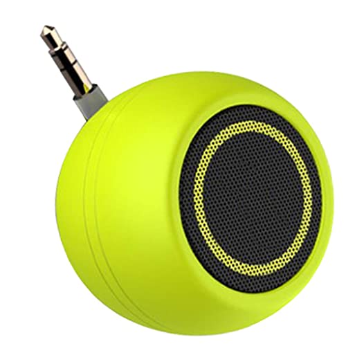 Mini altavoz conector 3.5 mm amplificador de audio AUX para portátil y móvil verde