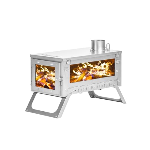 FireHiking Ultralight Wood Stove (2nd Gen) LANK Mini Camping Titanium Tent Stove Thickened TA...