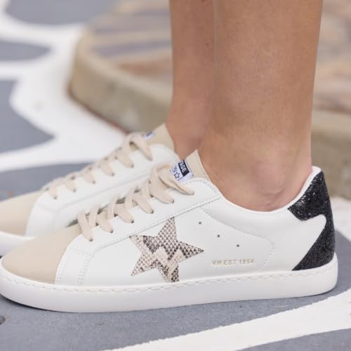 Image of VINTAGE HAVANA Women's Fashion Sneakers | Casual Lace up Low Top Tennis Shoes | Cute Trendy Dressy Sneakers