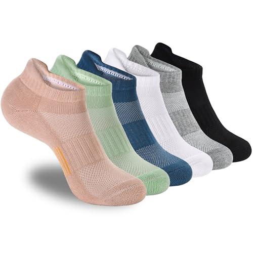 Image of ATBITER Women's Ankle Socks Cushioned Running Athletic No Show Socks-6Pairs | Ladies Low Cut Short Workout Gym Socks With Tab Non Slip for Yoga Pilates Casual Dress Flats Sneaker Shoe Size 6-8 /8-10 /10-12