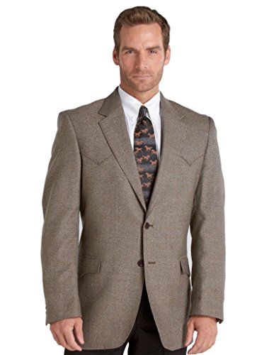 Cripple Creek Men's Circle S Brown Plano Sport Coat