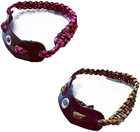 2 Packs Bow Wrist Sling, Fit Compound Bow & Recurve 550 Paracord Strap Comfortable on Hand,Anti-offloading 2 Packs Bow Wrist Sling, Fit Compound Bow & Recurve 550 Paracord Strap Comfortable on Hand,Anti-offloading